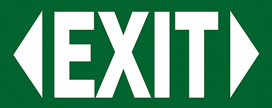 EXIT 12X30 CM